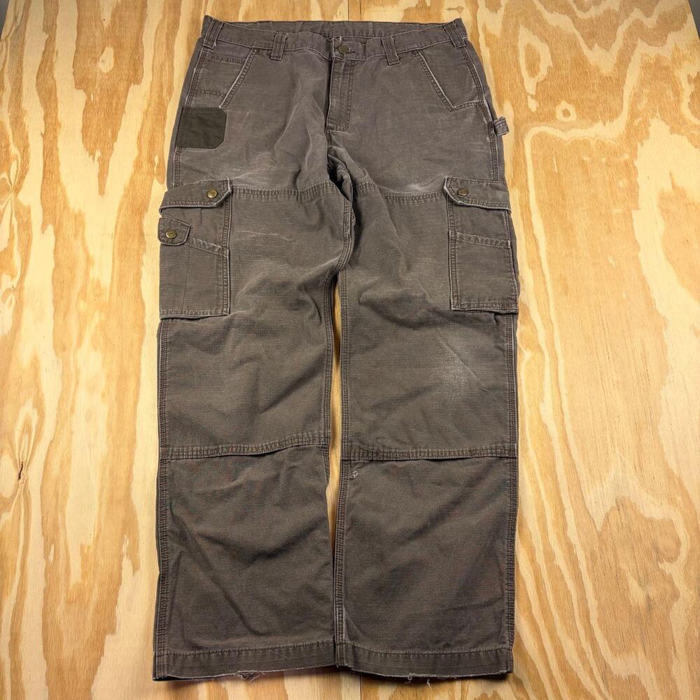 Vintage Carhartt Utility Carpenter Pants – Brown/Olive – Men’s 36x32